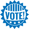vote blue logo